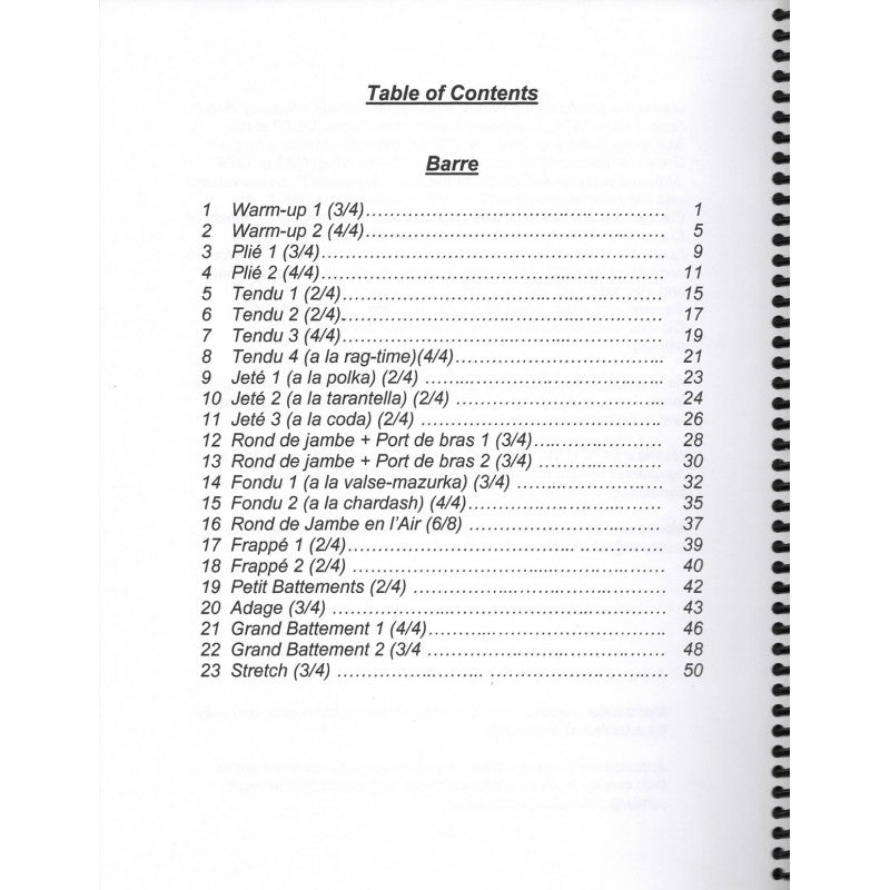 PORT DE BRAS  Piano Sheet Music for Children's Ballet Classes (PDF)